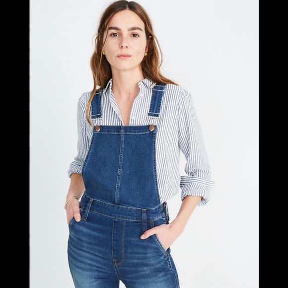 NWT Madewell Skinny Leggings Denim Overalls - Picture 2 of 5